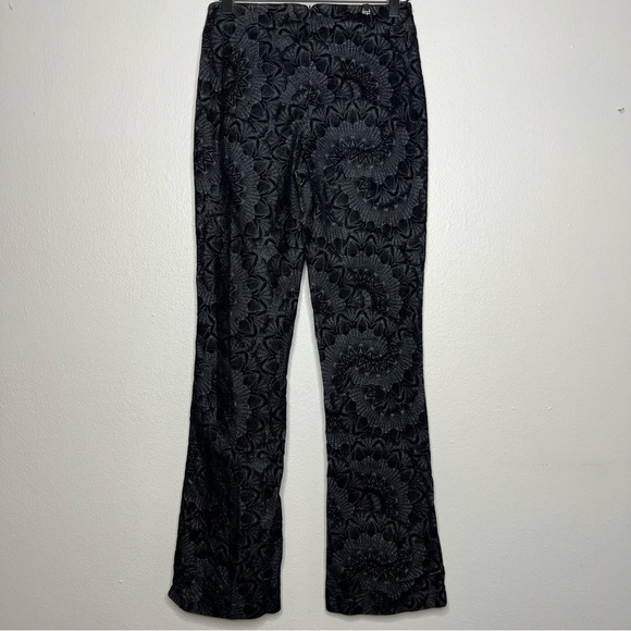 Equestrian Design Santa Barbra Women Pull-On Pants Flare Small Black Jacquard - Picture 8 of 11